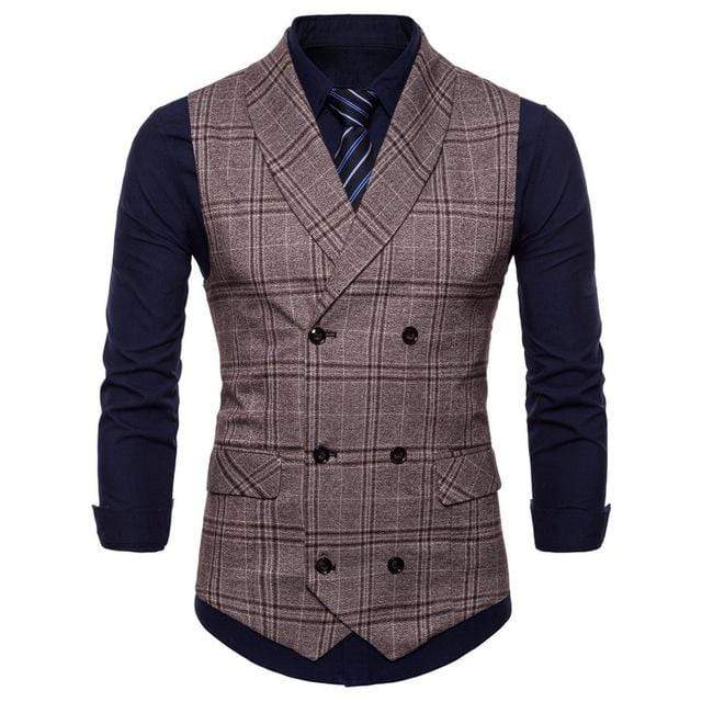 Best Deal for Mens Business Suit Vest Men's Sleeveless Blazer Plain |  Algopix